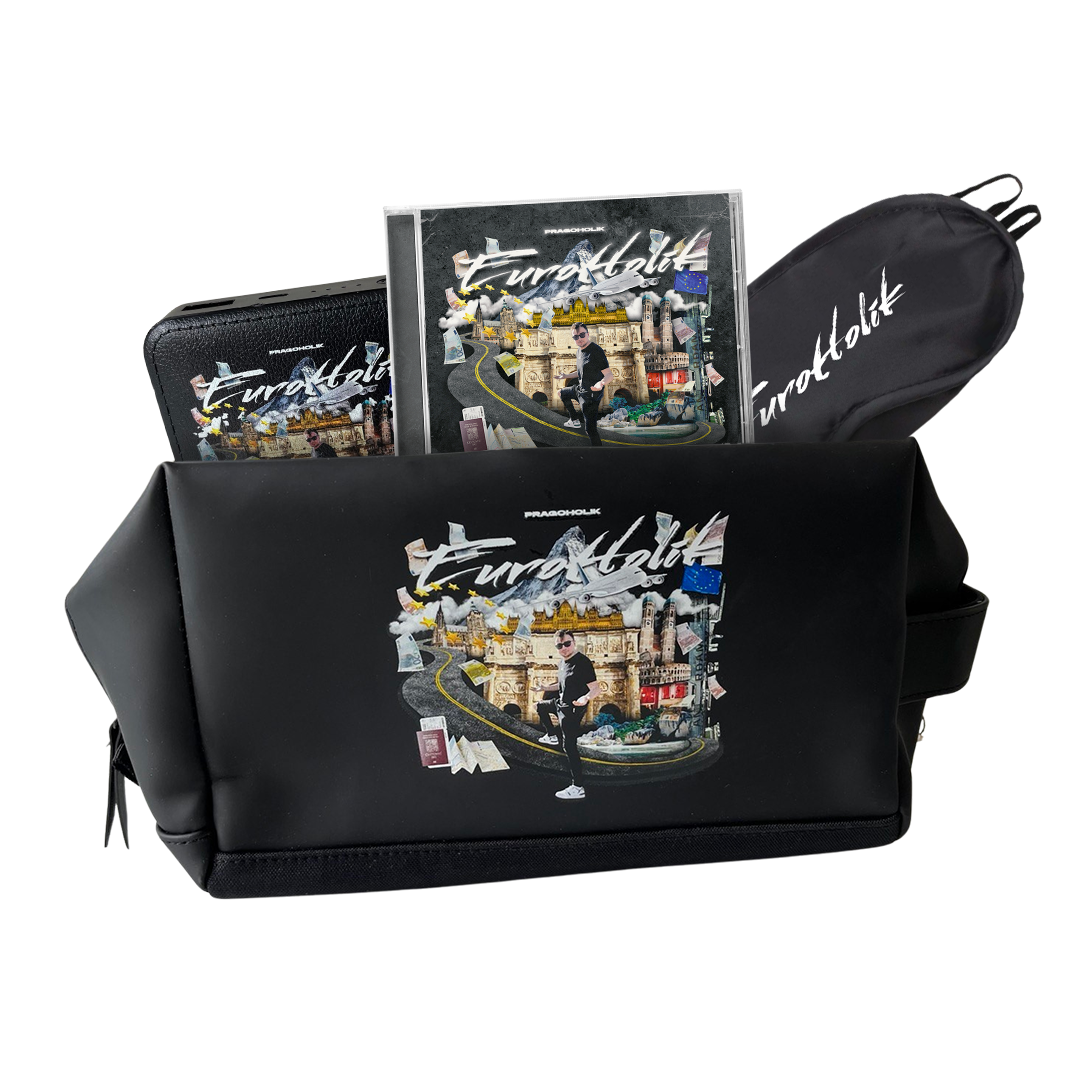 LIMITED Bundle "Euroholik" - CD, Power Bank, Sleep Mask, Travel Toiletry Bag